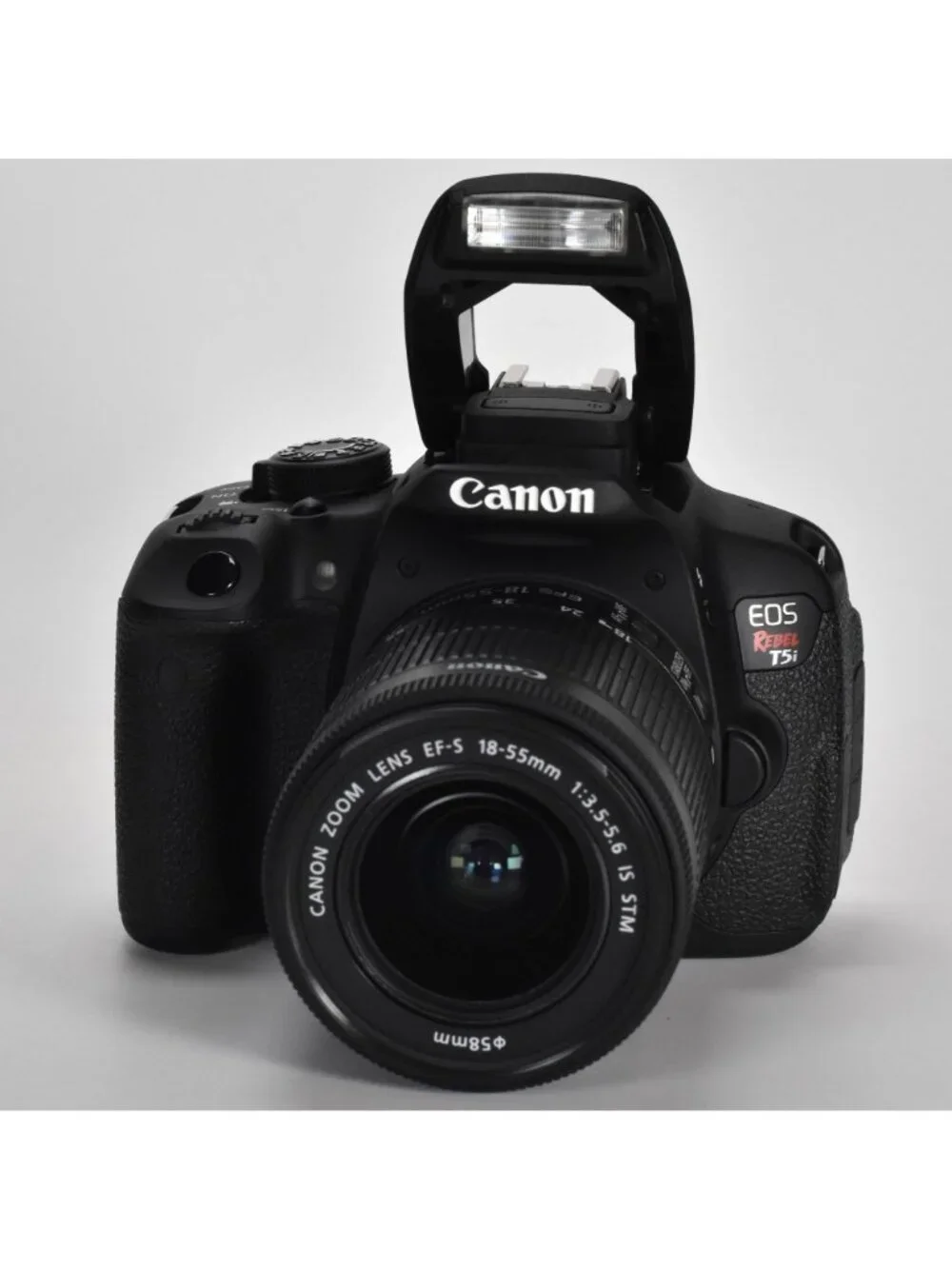 Canon EOS Rebel T5i DSLR Camera Canon 18-55mm STM Zoom Lens Only 328 Clicks MINT
